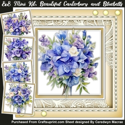 8x8 Mini Kit, Beautiful Canterbury and Blue Bells