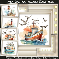 8x8 Mini Kit, Beautiful Fishing Boats