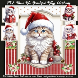 8x8 Mini Kit, Beautiful Kittys Christmas