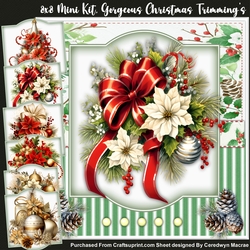 8x8 Mini Kit, Gorgeous Christmas Trimmings