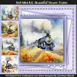 8x8 Mini Kit, Beautiful Steam Trains