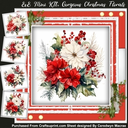 8x8 Mini Kit, Gorgeous Christmas Florals