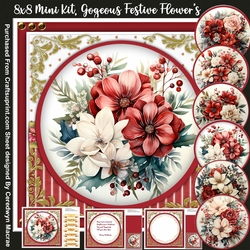 8x8 Mini Kit, Gorgeous Festive Flowers