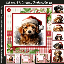 8x8 Mini Kit, Gorgeous Christmas Doggies