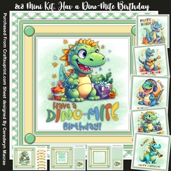 8x8 Mini Kit, Have a Dino-mite Birthday