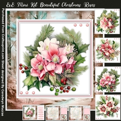 8x8 Mini Kit, Beautiful Christmas Roses