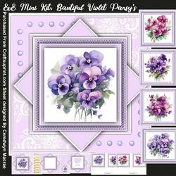 8x8 Mini Kit ,Beautiful Violet Pansys