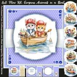 8x8 Min Kit , Gorgeous Animals in a Boat