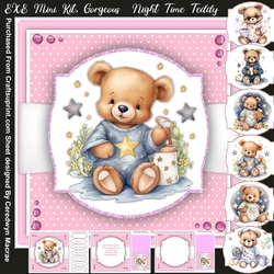 8x8 Mini Kit, Gorgeous Night-time Teddy
