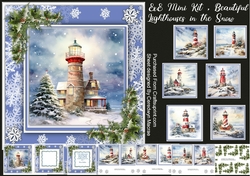 8x8 Mini Kit, Beautiful Lighthouses in the Snow