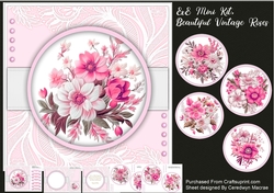 8x8 Mini Kit, Beautiful Vintage Roses