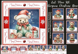 8x8 Mini Kit, Gorgeous Christmas Bears