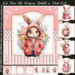 8x8 Mini Kit, Gorgeous Rabbit in Pink Coat