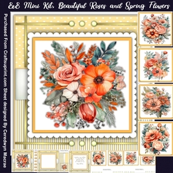 8x8 Beautiful Roses and Spring Flowers