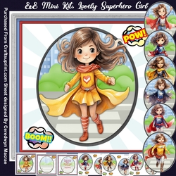 8x8 Mini Kit, Lovely Superhero Girl
