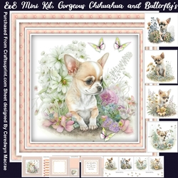 8x8 Mini Kit, Gorgeous Chihuahua and Butterflys
