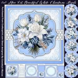 8x8 Mini Kit, Beautiful White Christmas Florals