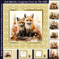 8x8 Mini Kit, Gorgeous Foxes In The Wild