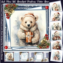8x8 Mini Kit, Beautiful Christmas Polar Bear