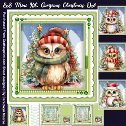 8x8 Mini Kit, Gorgeous Christmas Owl