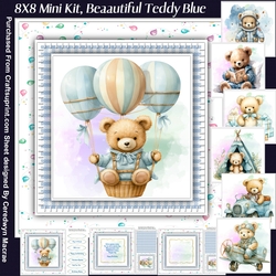 8x8 Mini Kit, Beautiful Teddy Blue