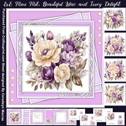 8x8 Mini Kit, Beautiful Lilac and Ivory Delight