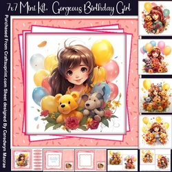 7x7 Mini Kit, Gorgeous Birthday Girl