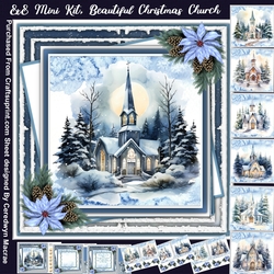 8x8 Mini Kit, Beautiful Christmas Church
