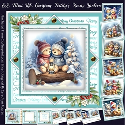 8x8 Mini Kit, Gorgeous Teddys Xmas Lantern