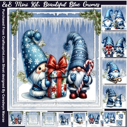8x8 Mini Kit, Beautiful Blue Gnomes