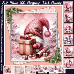 8x8 Mini Kit, Gorgeous Pink Gnomes