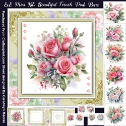 8x8 Mini Kit, Beautiful French Pink Roses