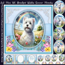 8x8 Mini Kit, Beautiful Westies Summer Meadow