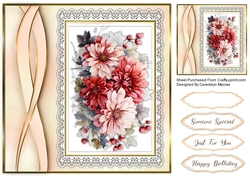 8x8 Beautiful Chrysanthemums