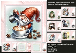 8x8 Mini Kit Gorgeous Coffee Gnomes