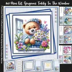 8x8 Mini Kit, Gorgeous Teddy in The Window