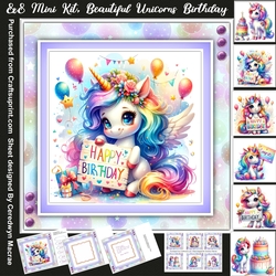 8x8 Mini Kit, Beautiful Unicorns Birthday