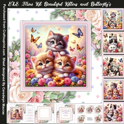 8x8 Mini Kit, Beautiful Kittens and Butterflys