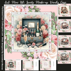 8x8 Mini Kit, Beautiful, Make-up Vanity Case