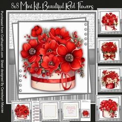 8x8 Mini Kit, Beautiful Red Flowers