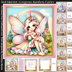 8x8 Mini Kit, Gorgeous Rainbow Fairys