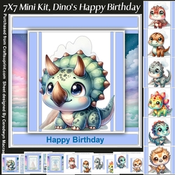 7x7 Mini Kit Dinos Happy Birthday