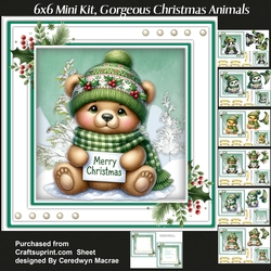 6x6 Mini Kit, Gorgeous Christmas Animals