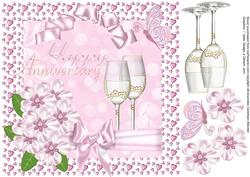 Beautiful 8x8 Anniversary Card