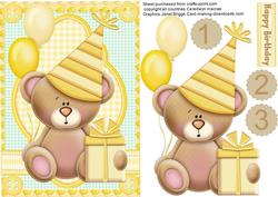 Lovely A5 Teddys Birthday