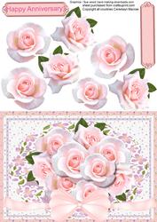 Beautiful A5 Pink Roses