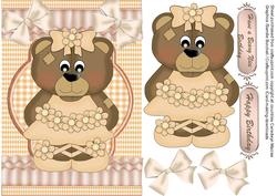 Little Teddy Ballerina in Peach