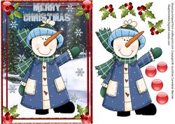 Snowman in Blue