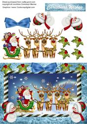 Santa Delivering Christmas Presents