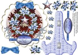 Blue Christmas Plate